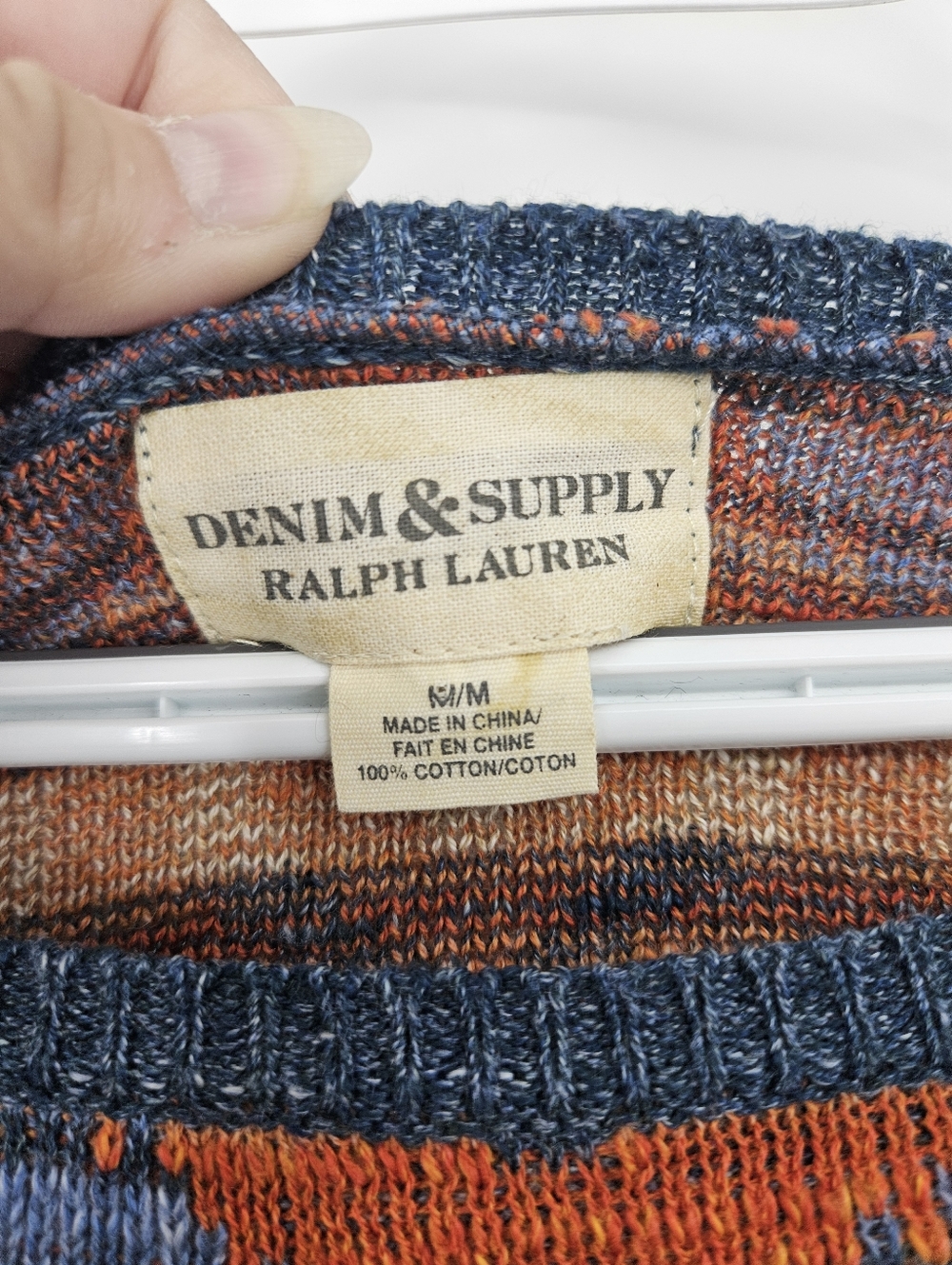 Denim & Supply Ralph Lauren Southwestern Tribal Aztec Sweater Women's Size M - Picture 7 of 10